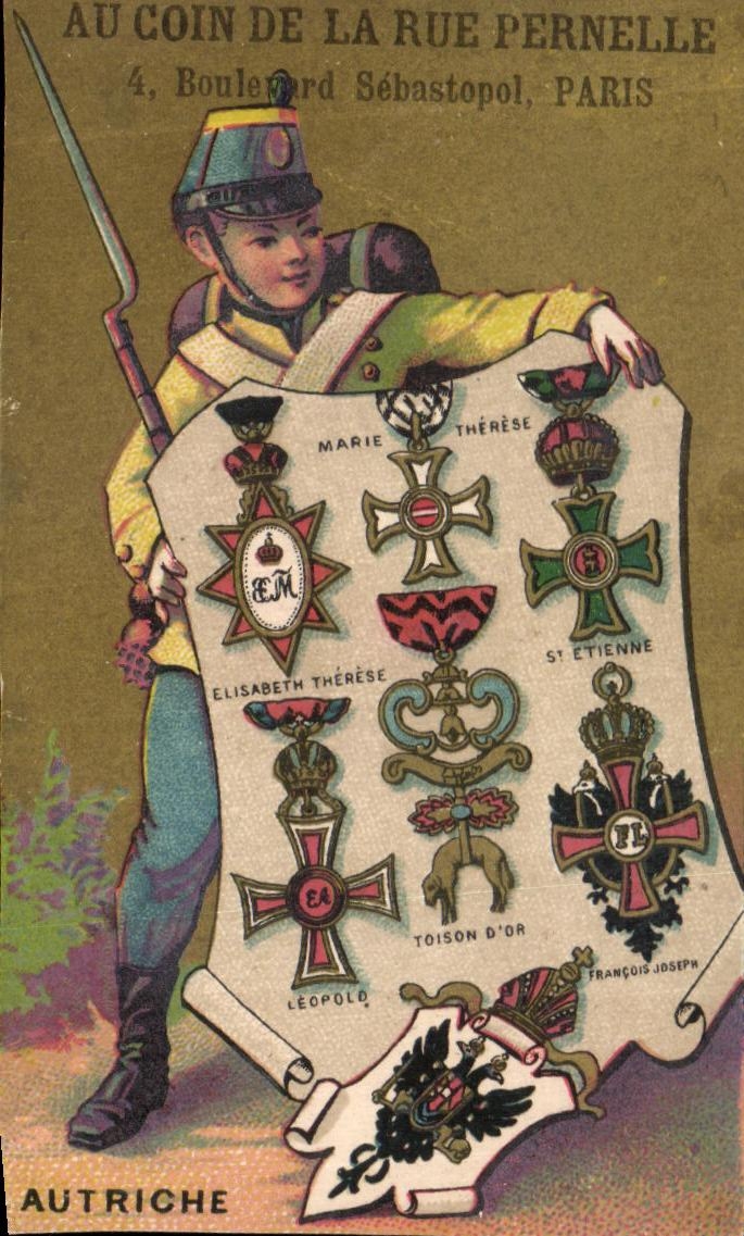 Chromo Au Coin De La Rue Pernelle Boule Sebastopol Paris Autriche Militaria 