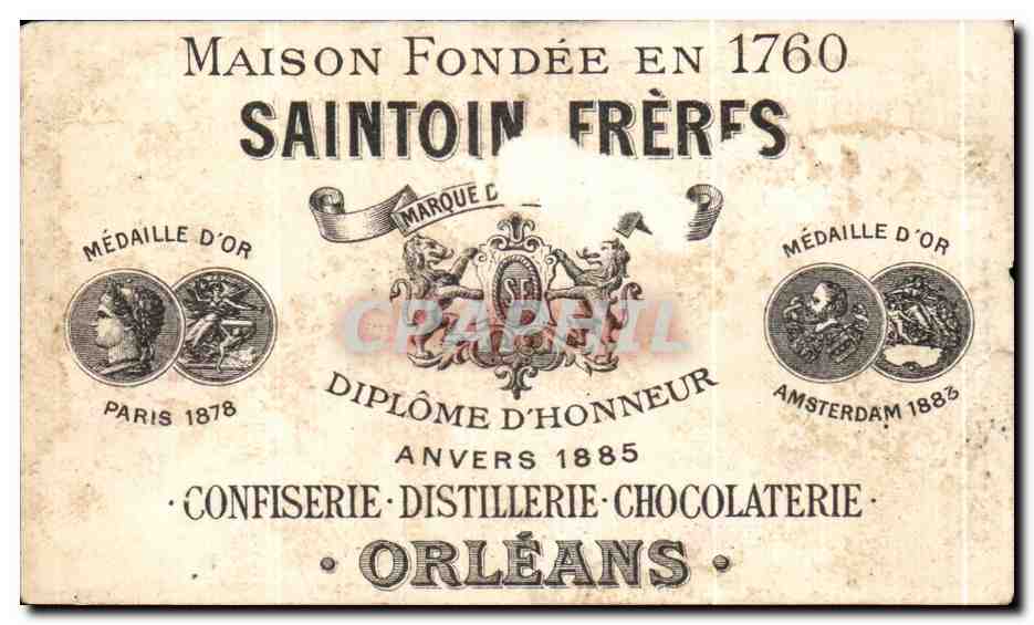 Chromo Saintoin Freres A Orleans Marche conclu  — Rückseite