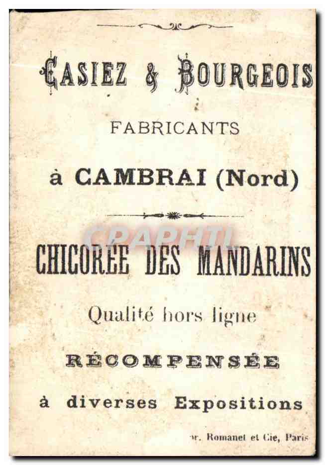 Mme Ducordon — caricature — Casiez & Bourgeois, Cambrai — Verso