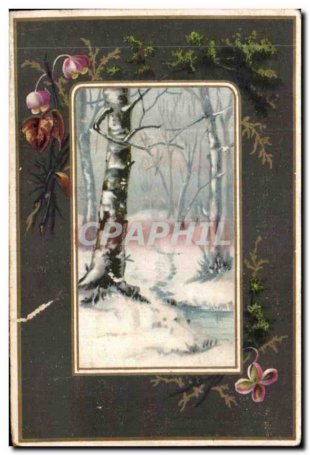 Chromo Paysage dans la neige 