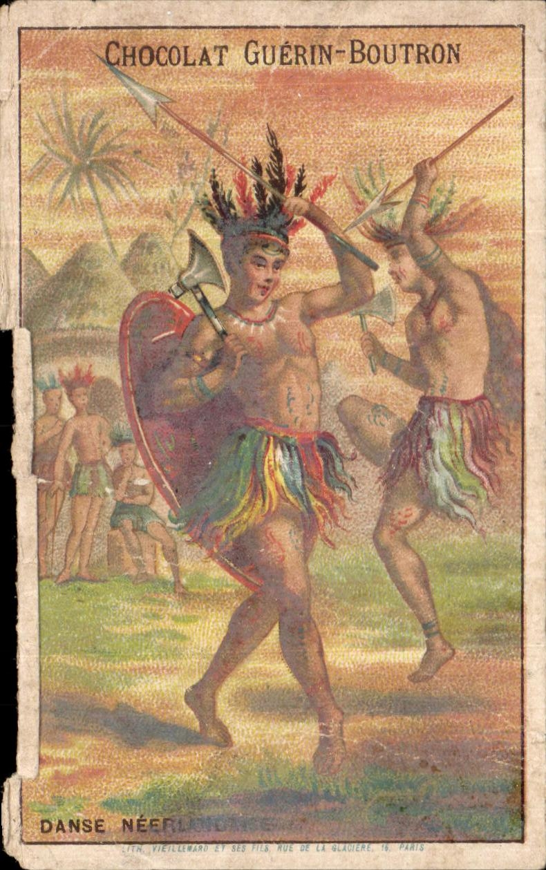 Chromo Chocolat Guerbin Boutron Danse neerlandaise Indiens Paris