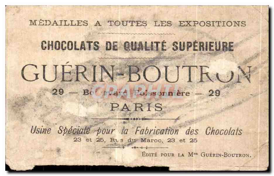 Chromo Chocolat Guerbin Boutron Danse neerlandaise Indiens Paris — Verso