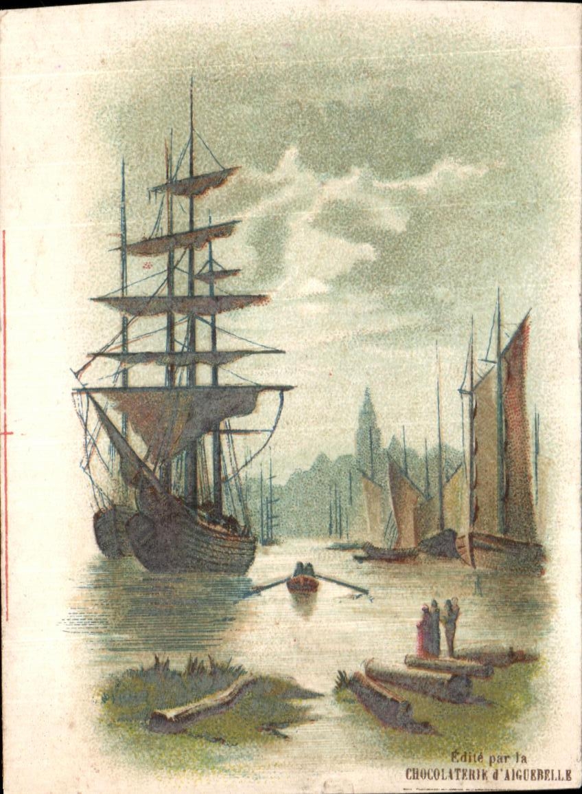 Chromo Chocolaterie D'Aiguebelle Grignan Drome Bateau 