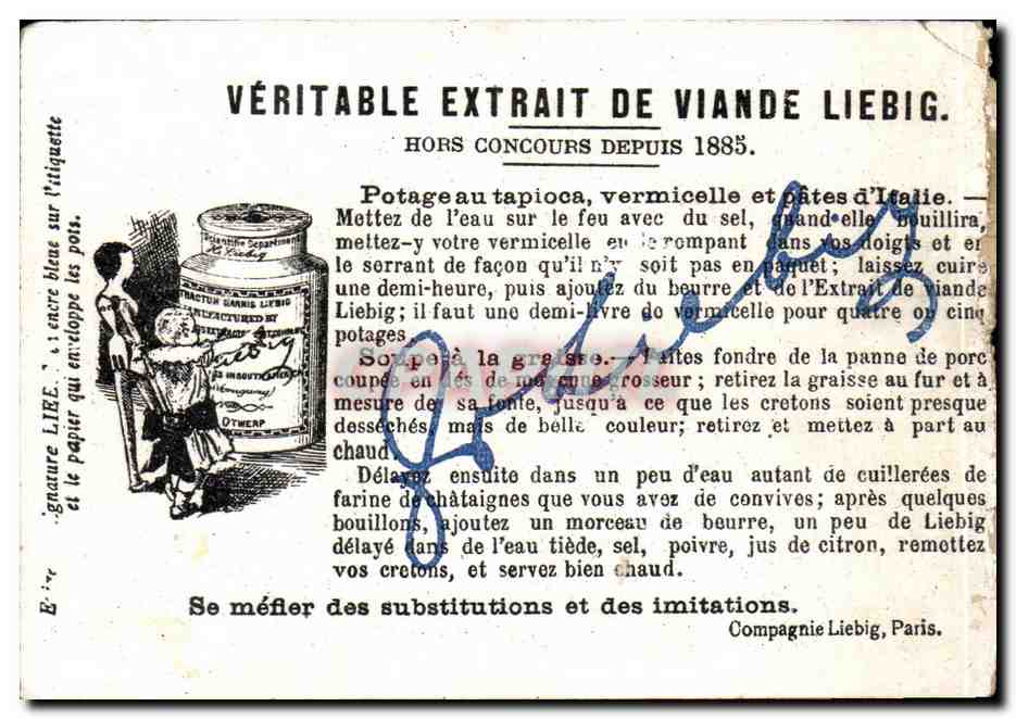 Chromo Une Aventure Congo L'explorateur Bidard est amene devant le Monarque Liebig  — Rückseite