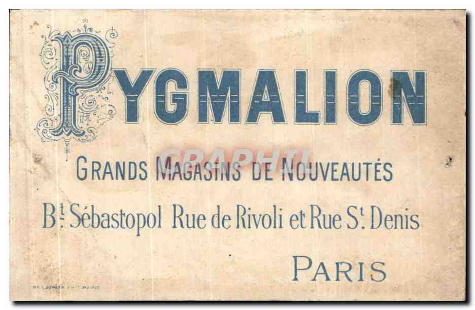 Chromo A Pygmalion Femme — Verso