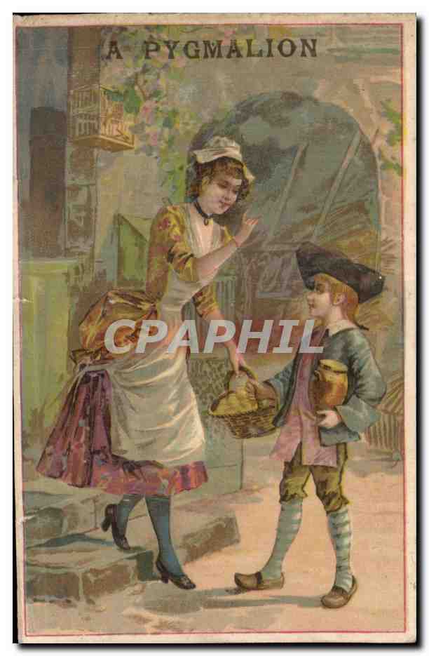 Chromo Pygmalion Enfant Femme 