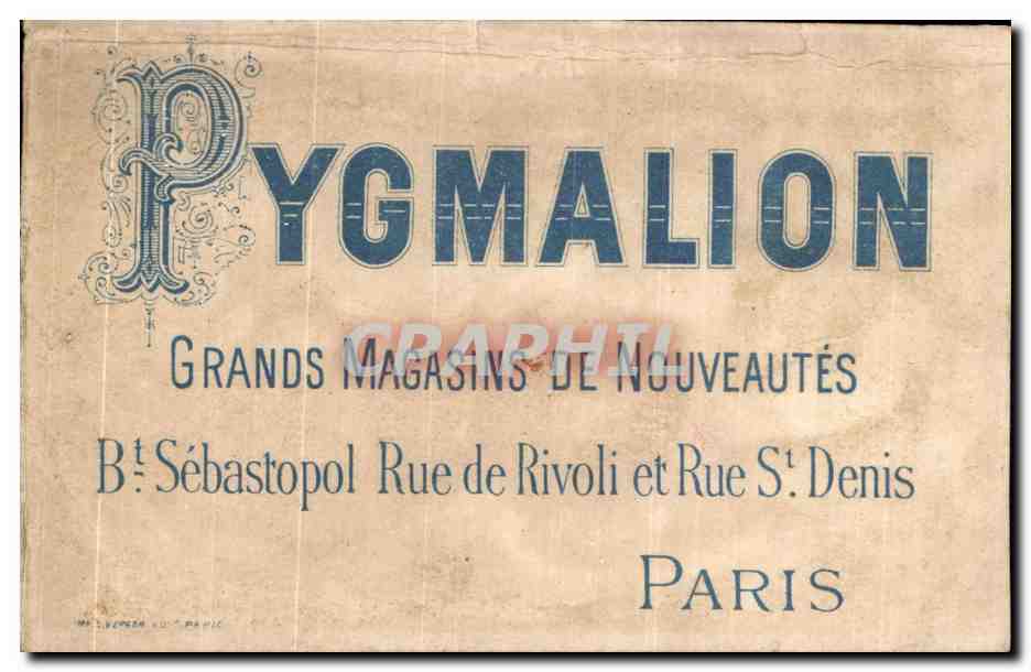Chromo Pygmalion Enfant Femme  — Rückseite
