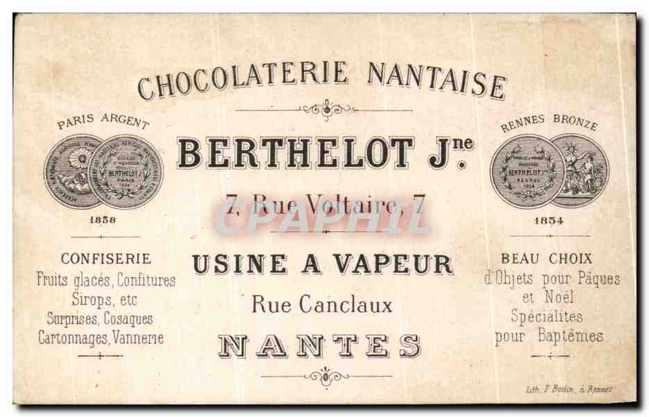 Chouettes — Chouettes — Chocolaterie Nantaise Berthelot Jne — Rückseite