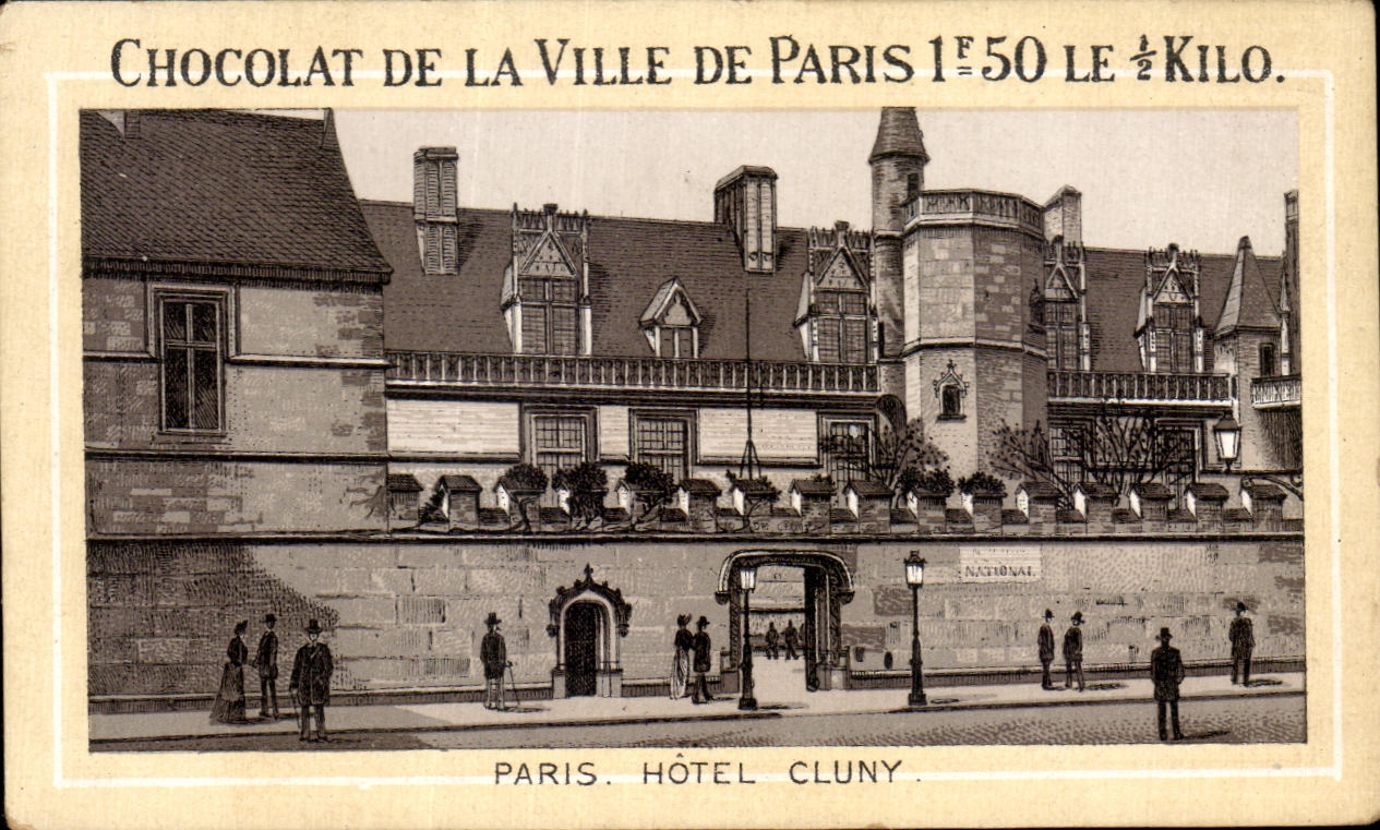Chromo Chocolat De La Ville De Paris Paris Hotel Cluny
