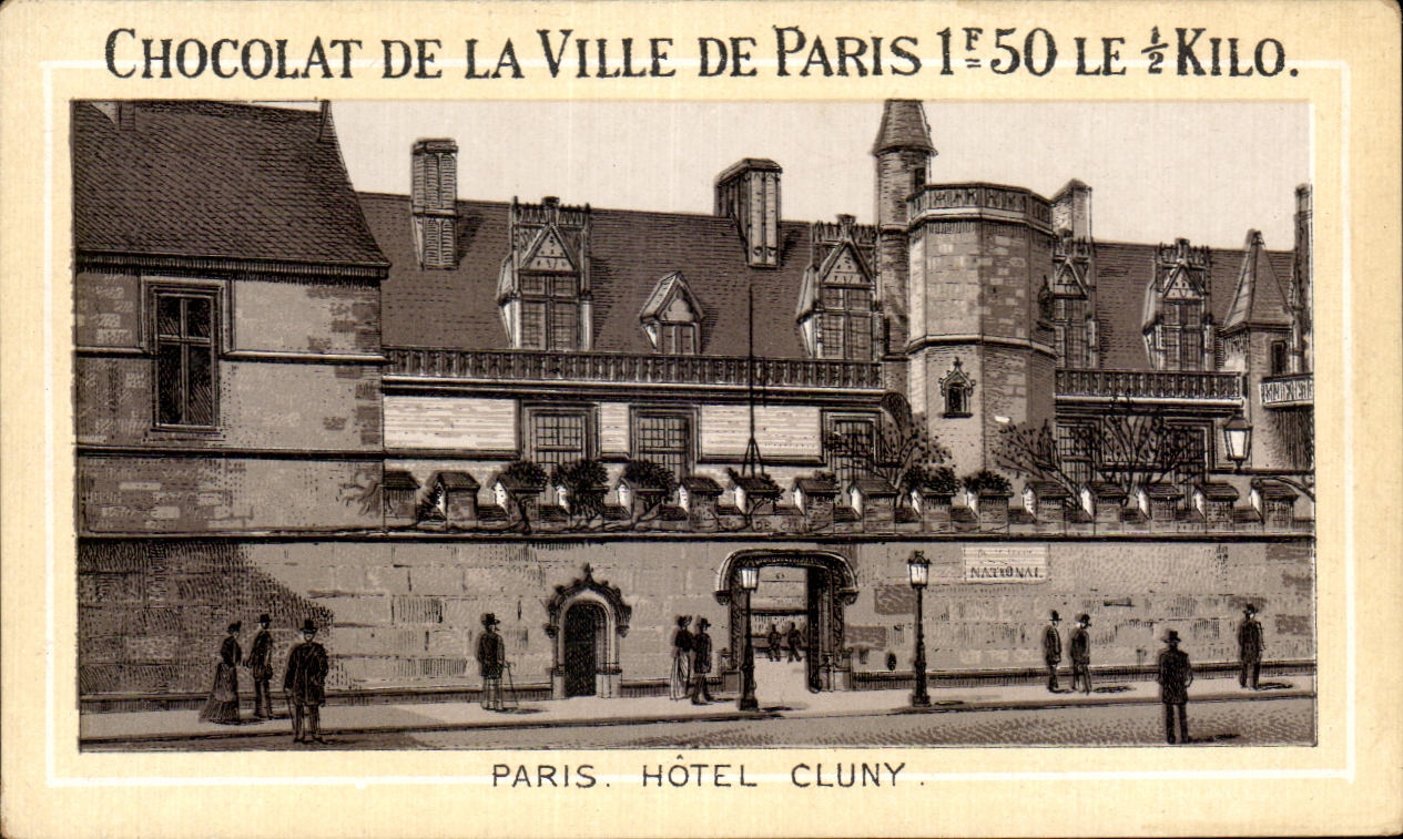 Chromo Chocolat De La Ville De Paris Hotel Cluny