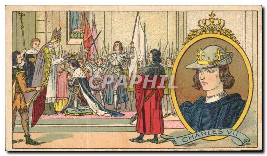 Chromo Charles VII Jeanne d'arc Pastilles Salmon 