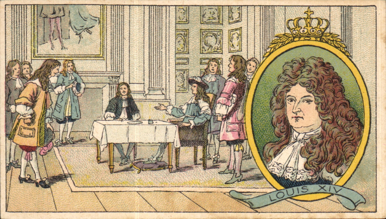 Louis XIV — Règne 1643-1715 — Carte publicitaire pour Pastilles Salmon