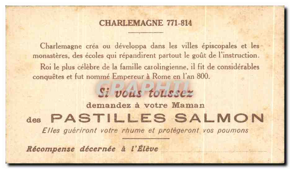 Chromo Charlemagne Pastilles Salmon  — Verso