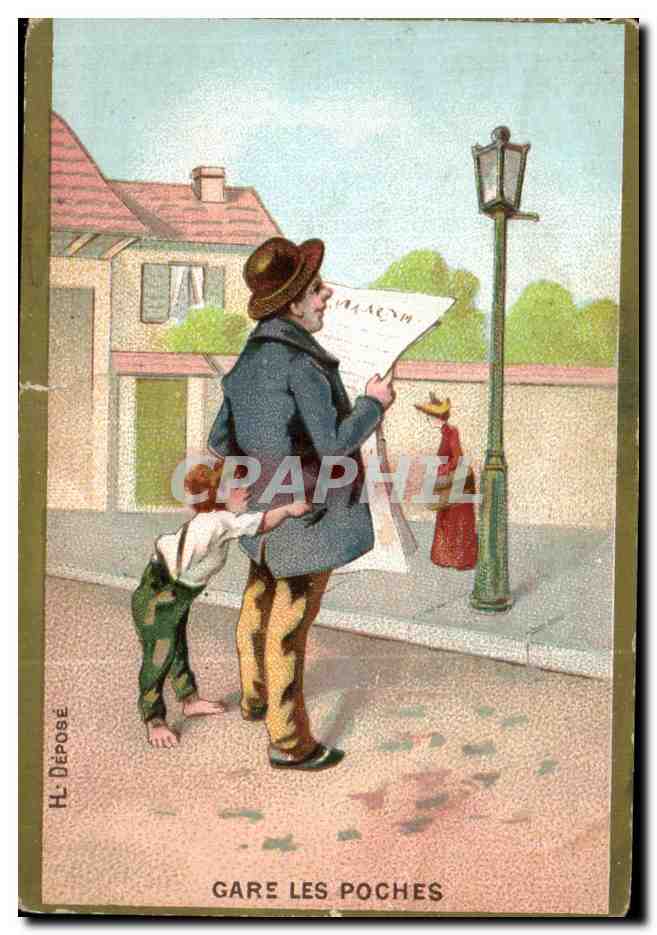 Chromo Gare Les Poches La Chatelaine Enfant Pick Pocket