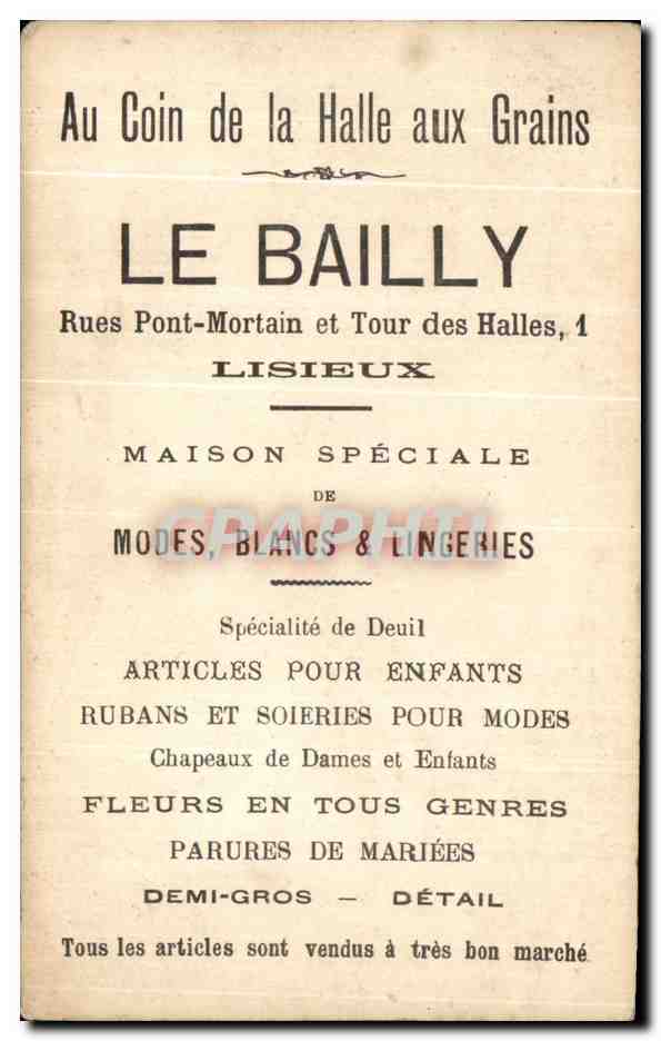 Chromo Parc du Trocadero Paris le Bailly Rues Pont mortain et Tour des Halles  — Rückseite