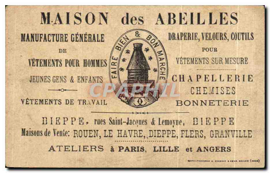 Image Maison des Abeilles Manufacture Generale Draperie Velours Coutils Lalcyon oiseau  — Verso