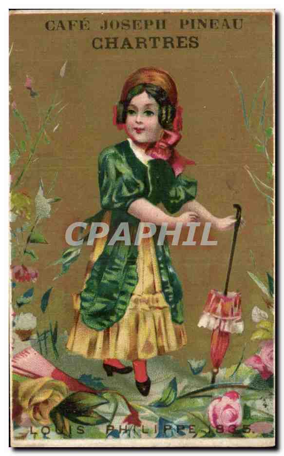 Chromo Enfant Cafe Joseph Pineau Chartres