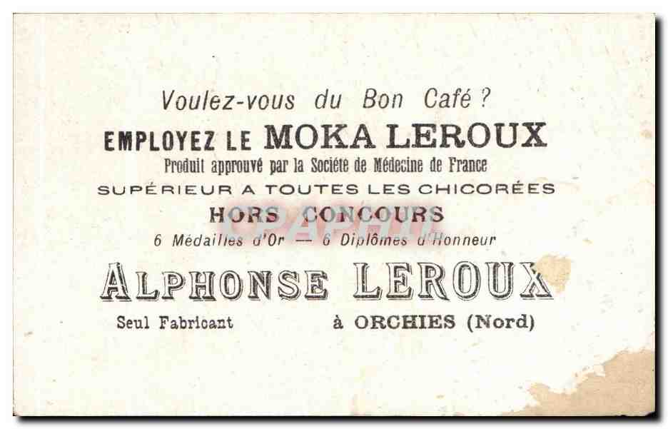 Chromo Moka Leroux Enfant Orchies Chien  — Rückseite