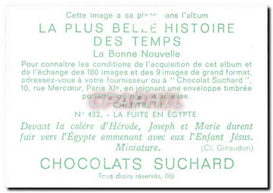Image La Plus belle Histoire Des Temps La Bonne Nouvelle Suchard — Verso