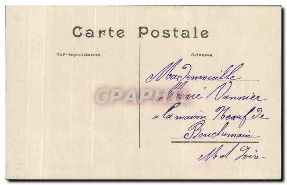 CPA Fantaisie Homme Avril  — Rückseite