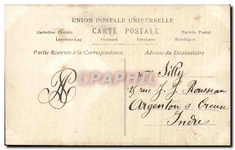 CPA Fantaisie Enfant Oeufs Paques Avril  — Rückseite