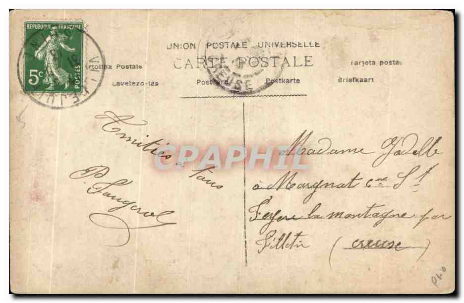 CPA Fantaisie Femme Avril  — Verso