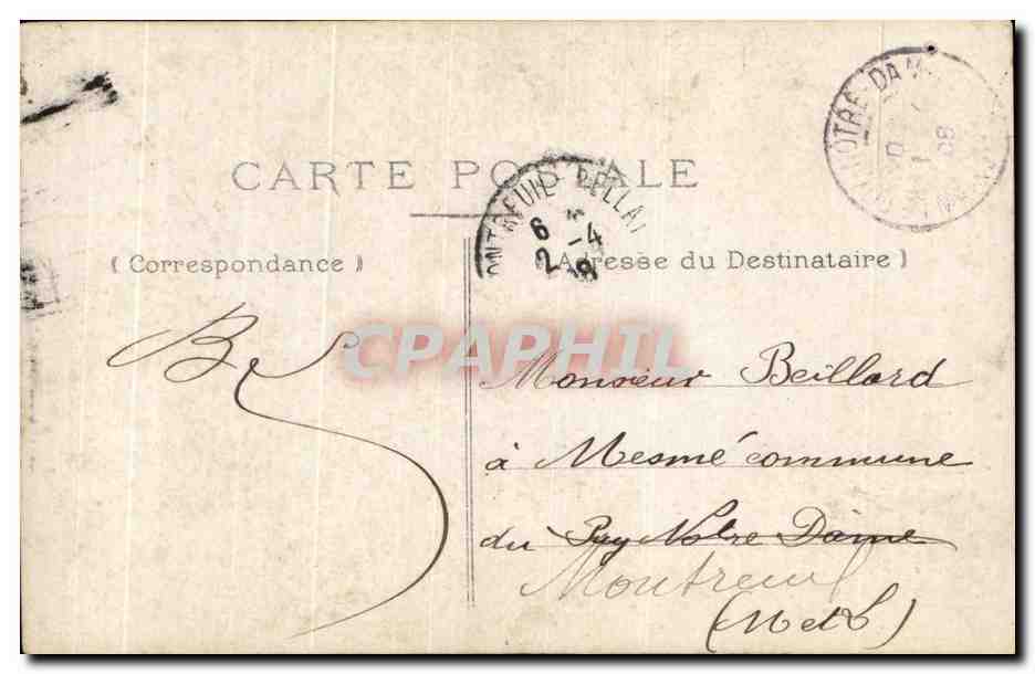 CPA Fantaisie Enfant Avril  — Verso