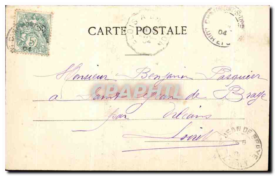 CPA Fantaisie Enfant Paques Oeufs Avril  — Verso