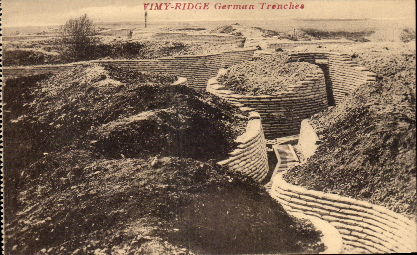Vimy-Ridge — German Trenches — Carte postale CPAPHIL