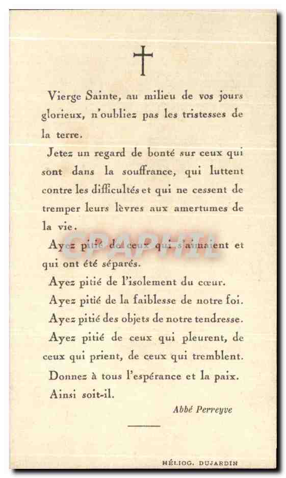 Bernadette Ruaud — souvenir de sa mort le 20 mai 1944 — Héliog. Dujardin — Verso