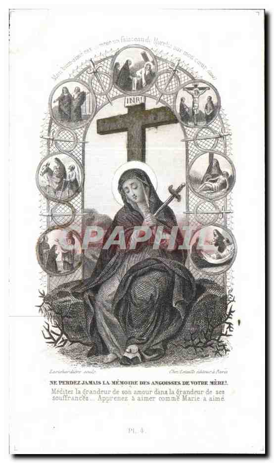 Image pieuse Eugene Fouche Louis Adelaide Claire isabelle Rouen  — Verso
