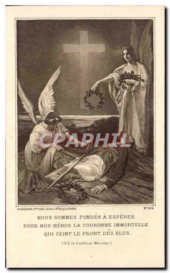 Image pieuse Nous Sommes Fondes A esperer Pour Nos Heros La Couronne immortelle Qui Ceint Le Front Des Elus