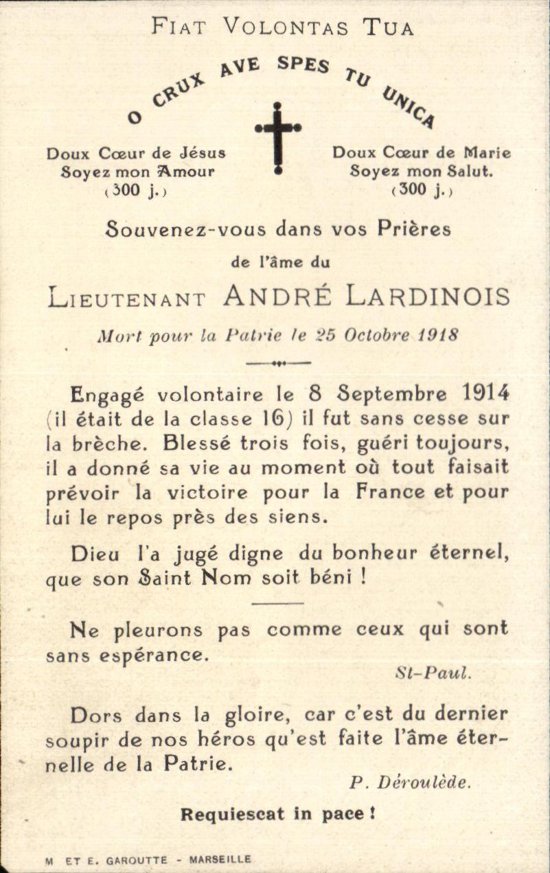 Jésus ressuscité au-dessus de soldats blessés — Gérard & Marin Édit. n°263 — Paris