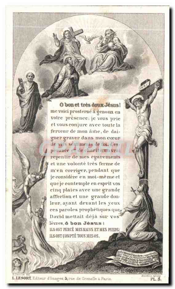 Image pieuse Renee Rousseau Dame Servelle Saint Joseph des Champs  — Verso