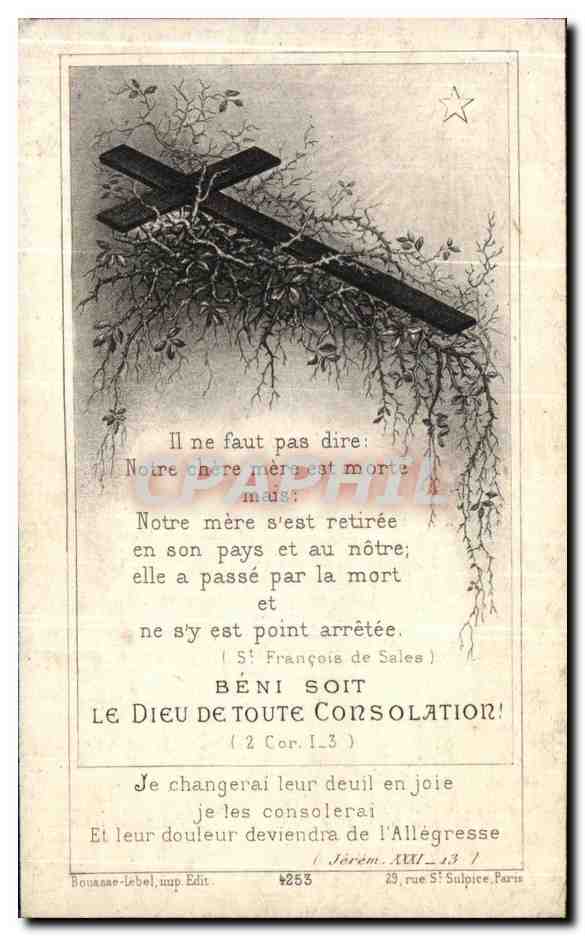 Madame Pierre Raffray — Née Marie Durand — Lib. S. Yves, Rennes — Rückseite
