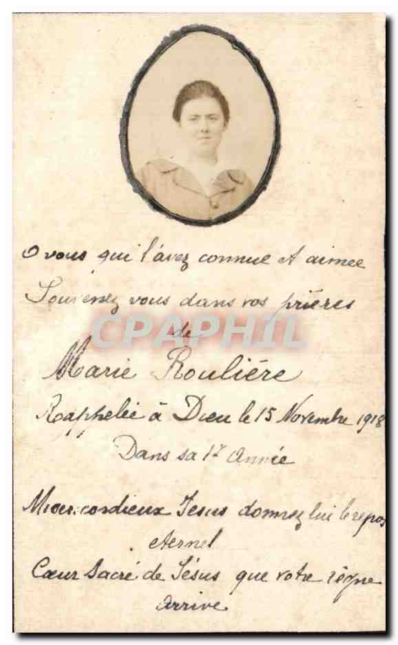 Image pieuse Marie Rouliere 