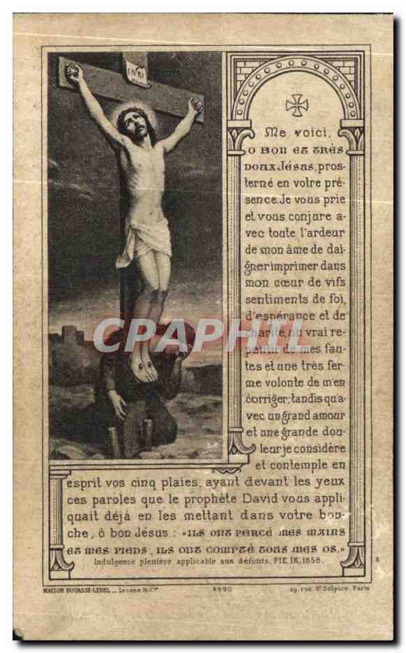 Image pieuse Aabbe theodore Le Liard saint Brieuc Hopital militaire de Rennes  — Rückseite