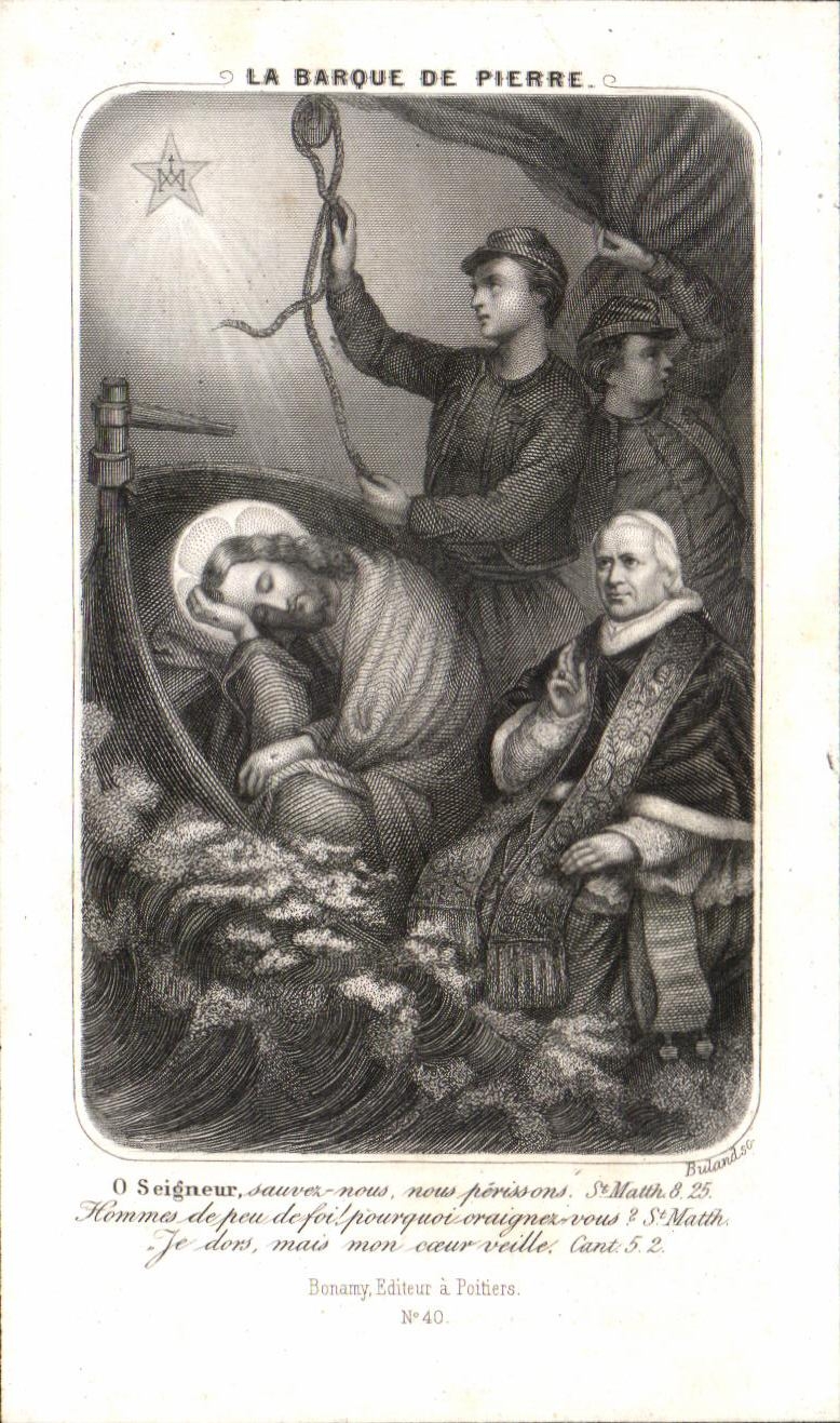 Image pieuse Pierre Eugene Le Pontois Sous officier aux zouaves pontificaux 