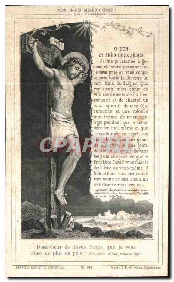 Image pieuse Yves Marie Schliesbusch Chanoine honoraire Ancien recteur de Saint Christophe — Verso