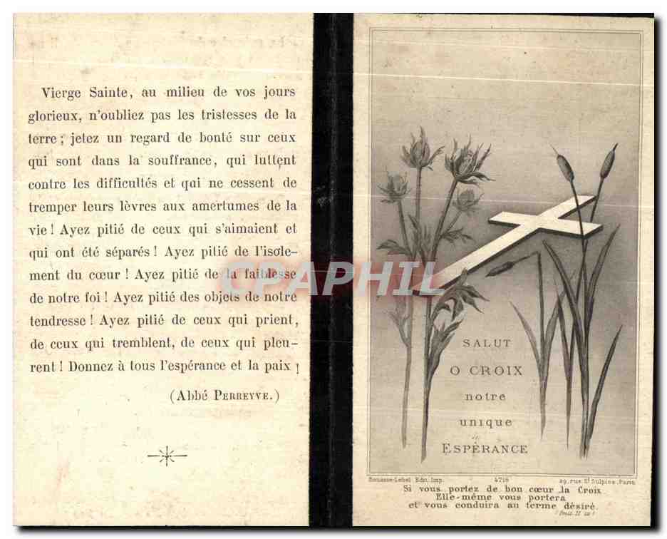 Image pieuseRene Bollore Leonie Surrault  — Rückseite
