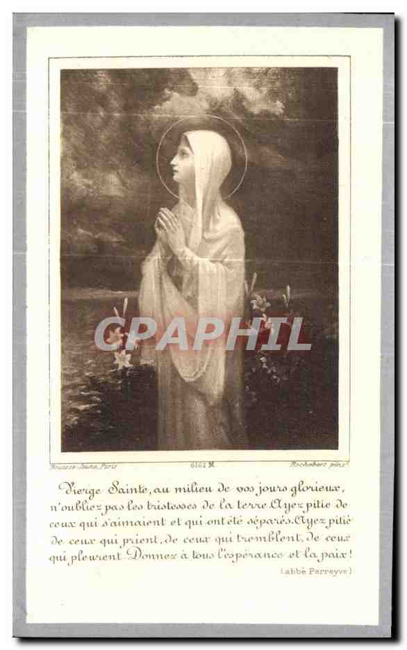 Image pieuse madeleine Odeye  — Rückseite