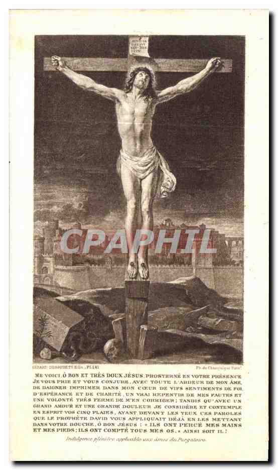 Image pieuse Colonel Ernest de Saint Denis Militaria — Verso