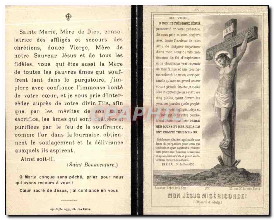 Lieutenant-Colonel Baron Edmond Ram VAN SCHALKWIJCK DE BOISAUBIN — Souvenir funéraire — Imprimerie de Rousseau-Lebel, Paris — Rückseite