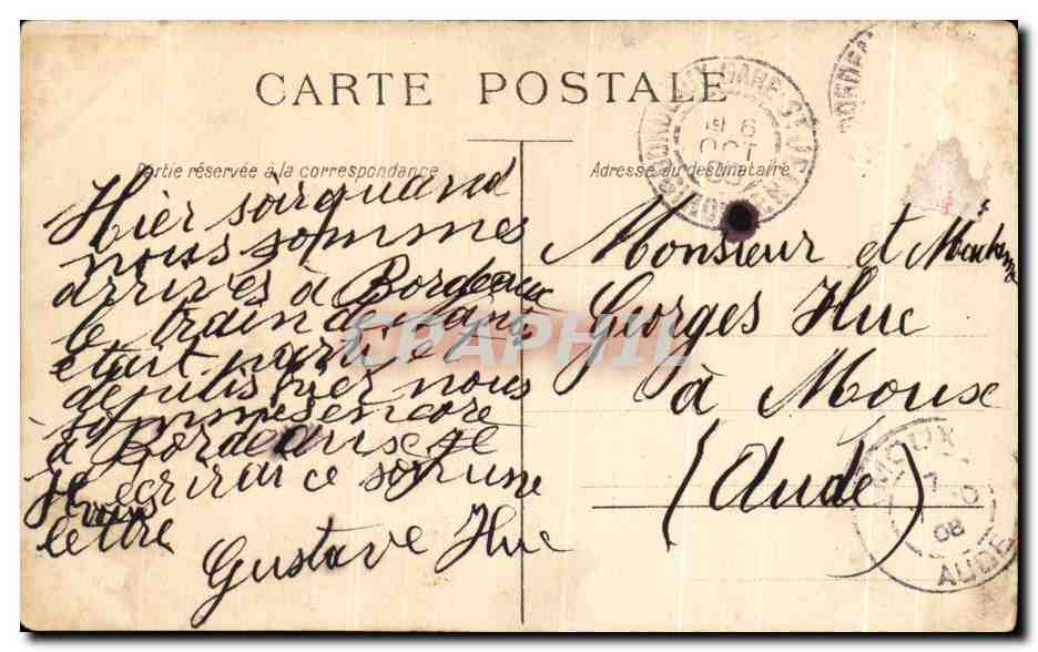 CPA Fantaisie Chien et enfant Caniche  — Rückseite