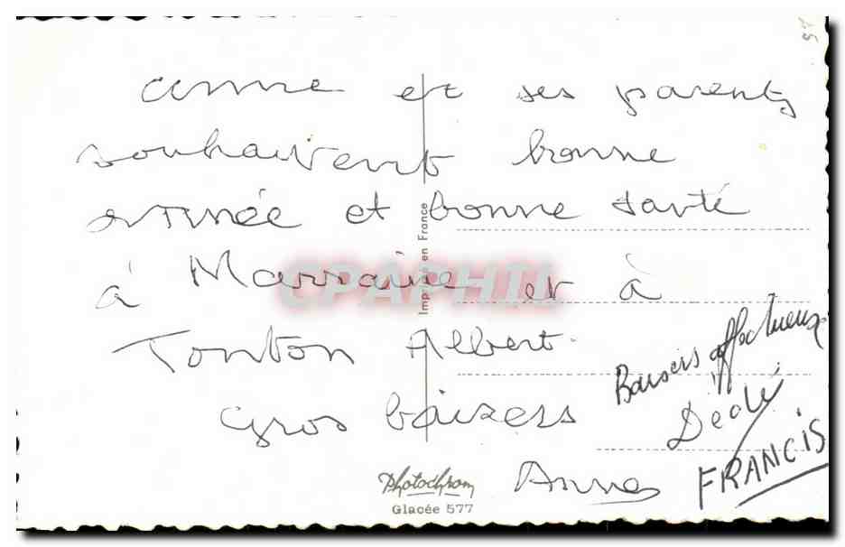 CPA Fantaisie Enfants Bonne annee Chien — Rückseite