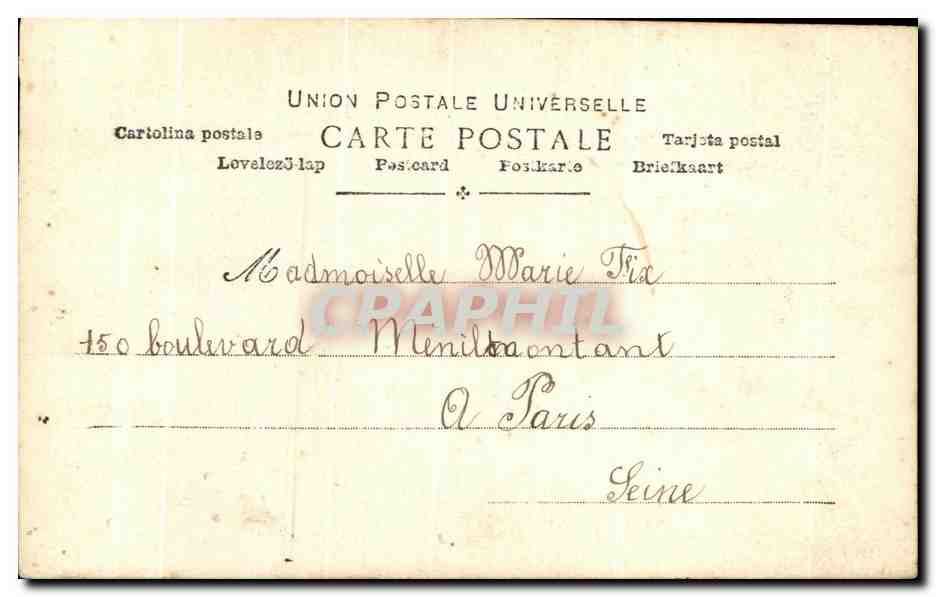 CPA Fantaisie Enfants Marie  — Verso