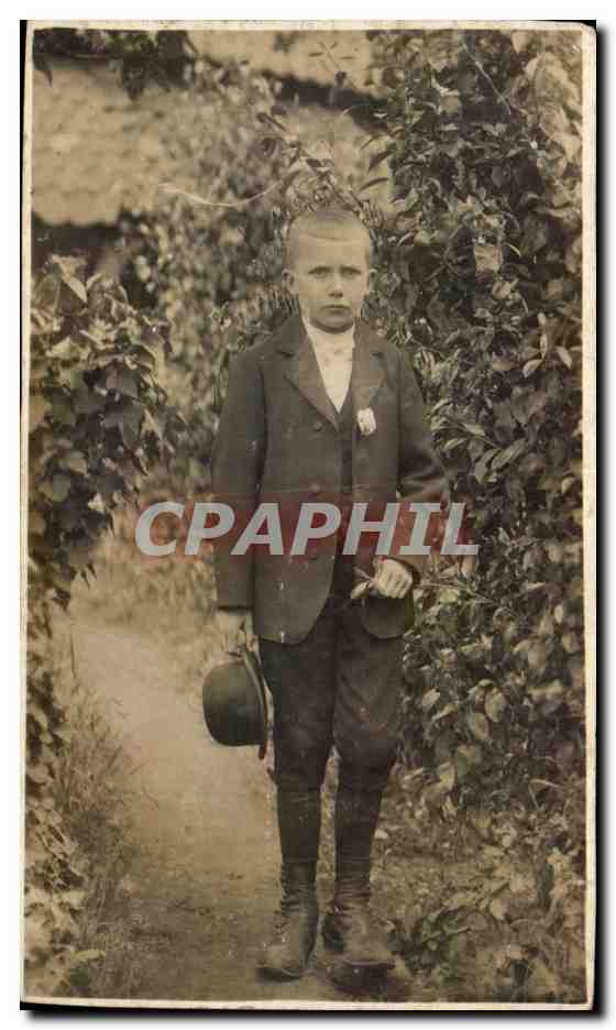 CARTE PHOTO Garcon Enfant
