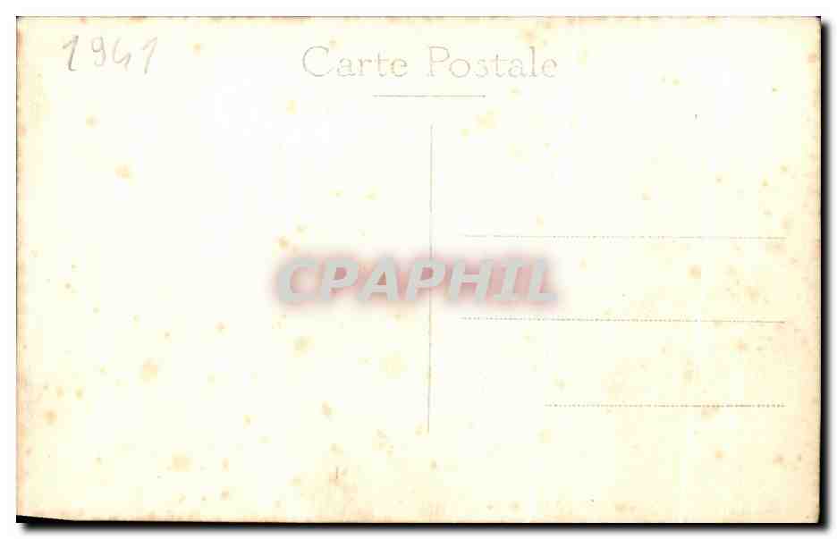CARTE PHOTO Enfants Ecole 1941 — Rückseite