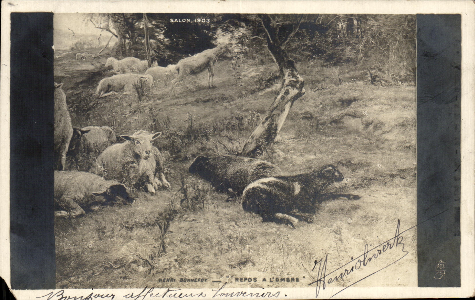 Repos à l'ombre — Salon 1903 — Henri Bonnefoy — Souvenirs