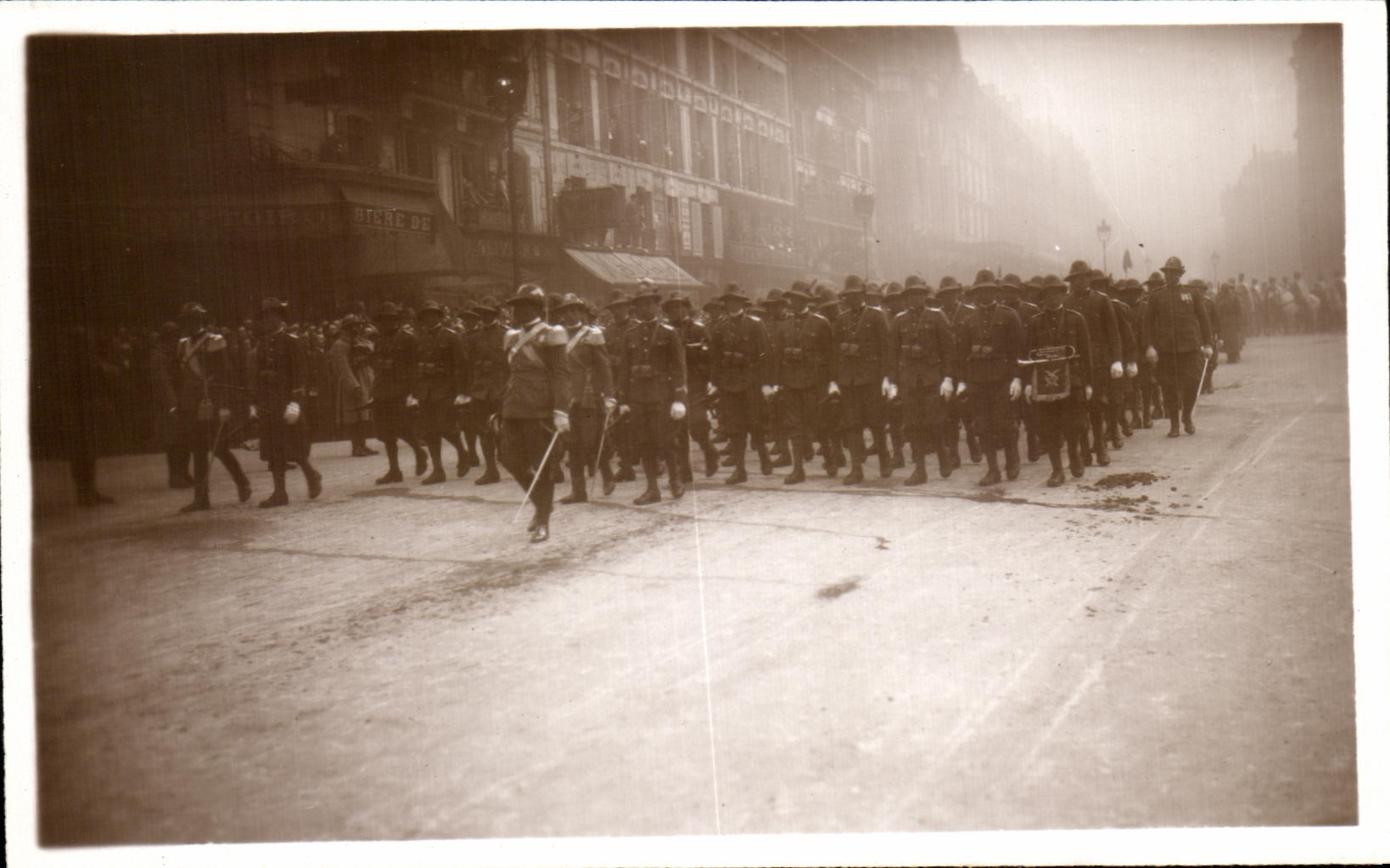 CPA Funerailles Du Marechal Foch Mans Mars 1929 Bersagliers Militaria 